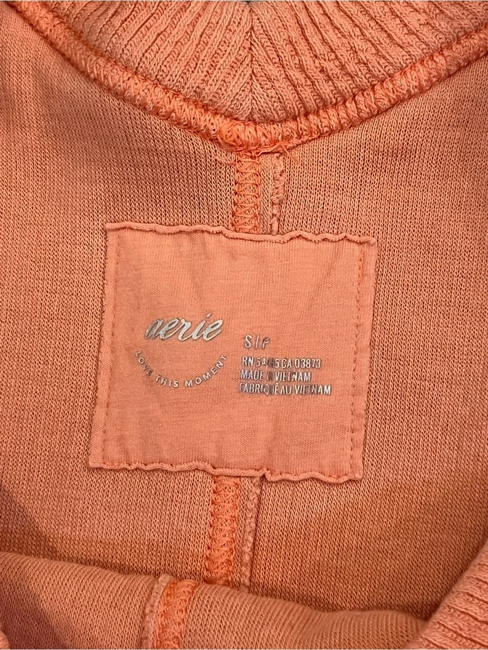 aerie Wonder Coral V-Neck Oversized Sweater - Picture 2 of 6